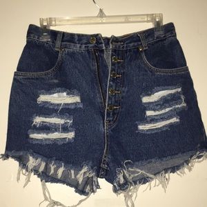 Vintage destroyed Jean Shorts